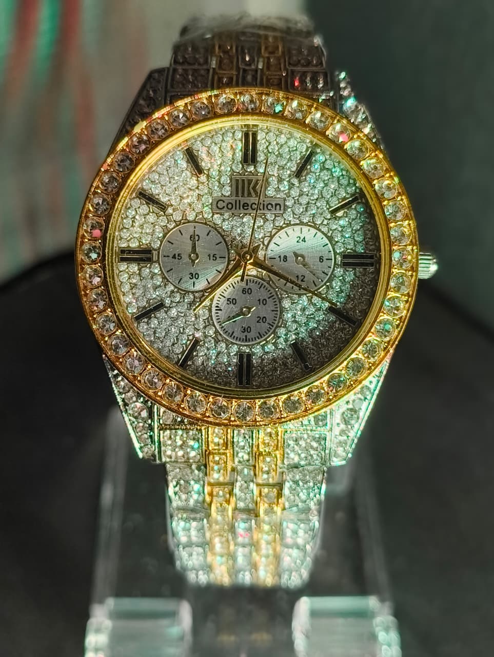 GOLD AND SILVER  MEN'S WATCH