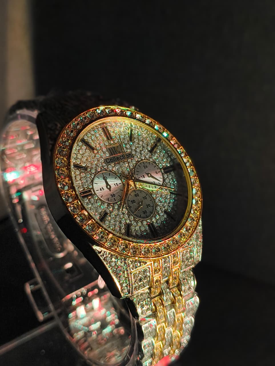 GOLD AND SILVER  MEN'S WATCH