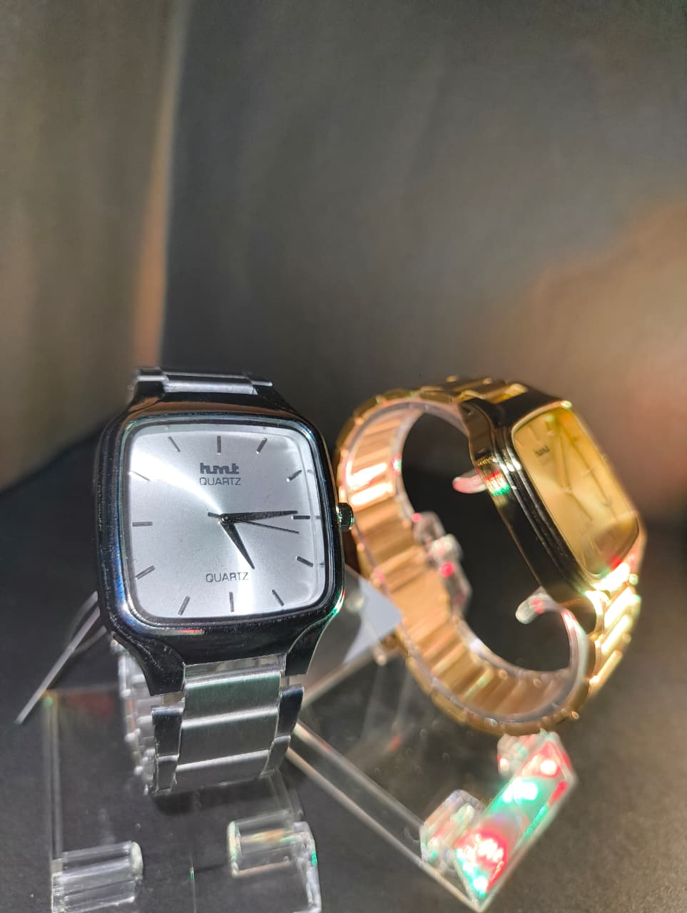 HMT Swarna |                                       Gold Square Dial and Siver Square Dail Chain men watch anolog watch