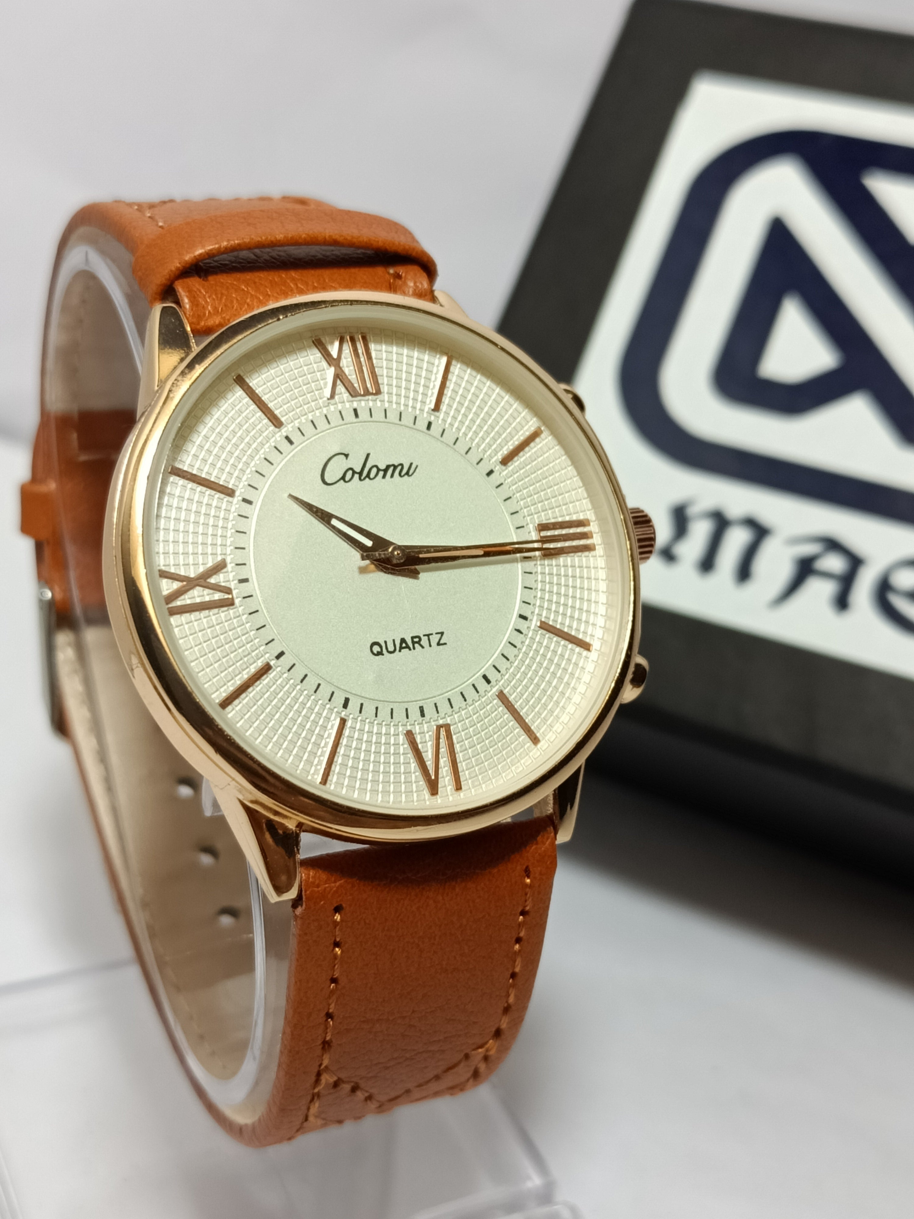 Geneva Slim Watch for Men and Watch for Women | Ultra Thin Belt | Slim Case | Light Weight Men Watch