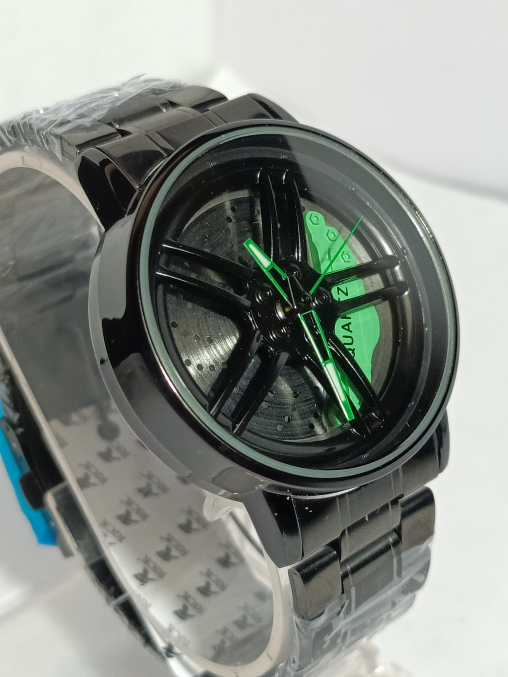 CAR WHEEL WATCH | SOINNING WATCH | ROATATING WATCH |GYRO WATCH | GREEN WATCH FOR MEN'S