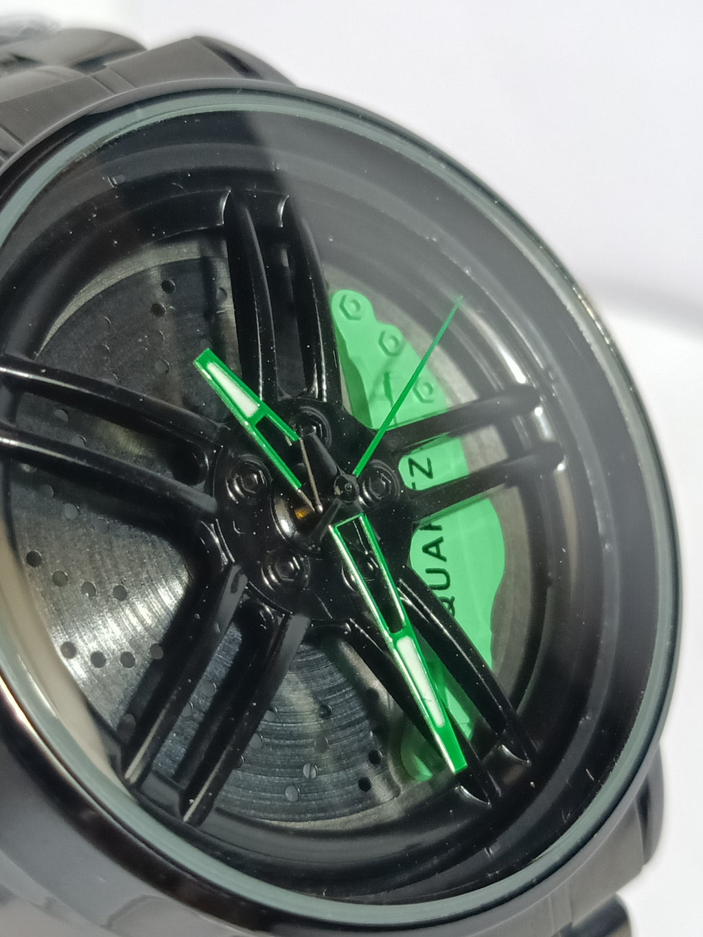 CAR WHEEL WATCH | SOINNING WATCH | ROATATING WATCH |GYRO WATCH | GREEN WATCH FOR MEN'S