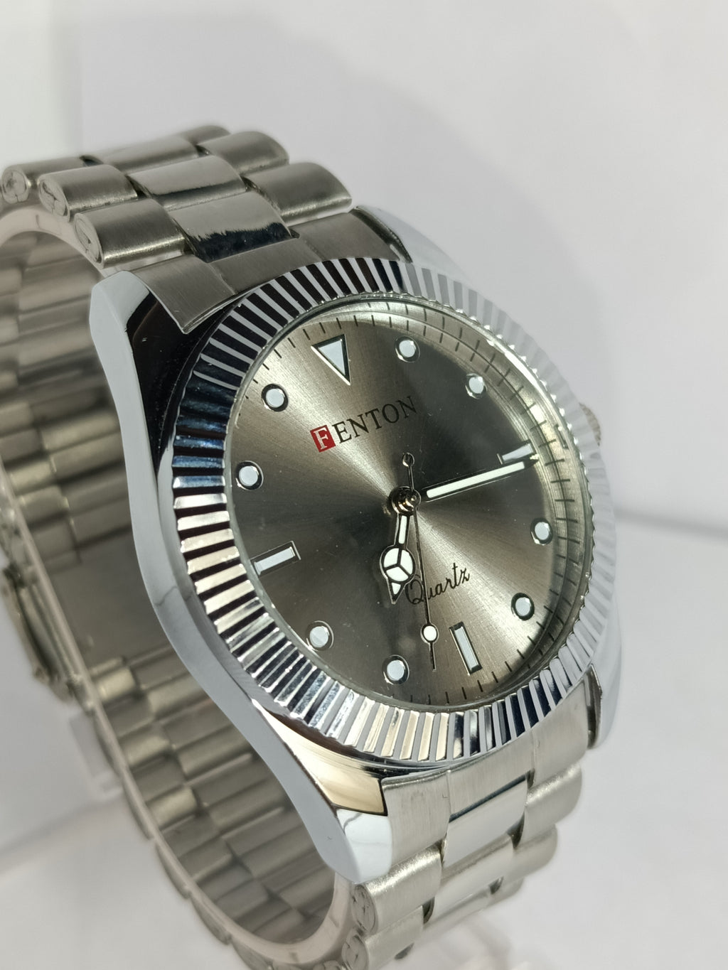 Stainless Steel Men's Watch With Grey Dial Analog Watch - For Men Premium Bracelet Watch for Men/Boys Analog Watch - For Men Fenton-84