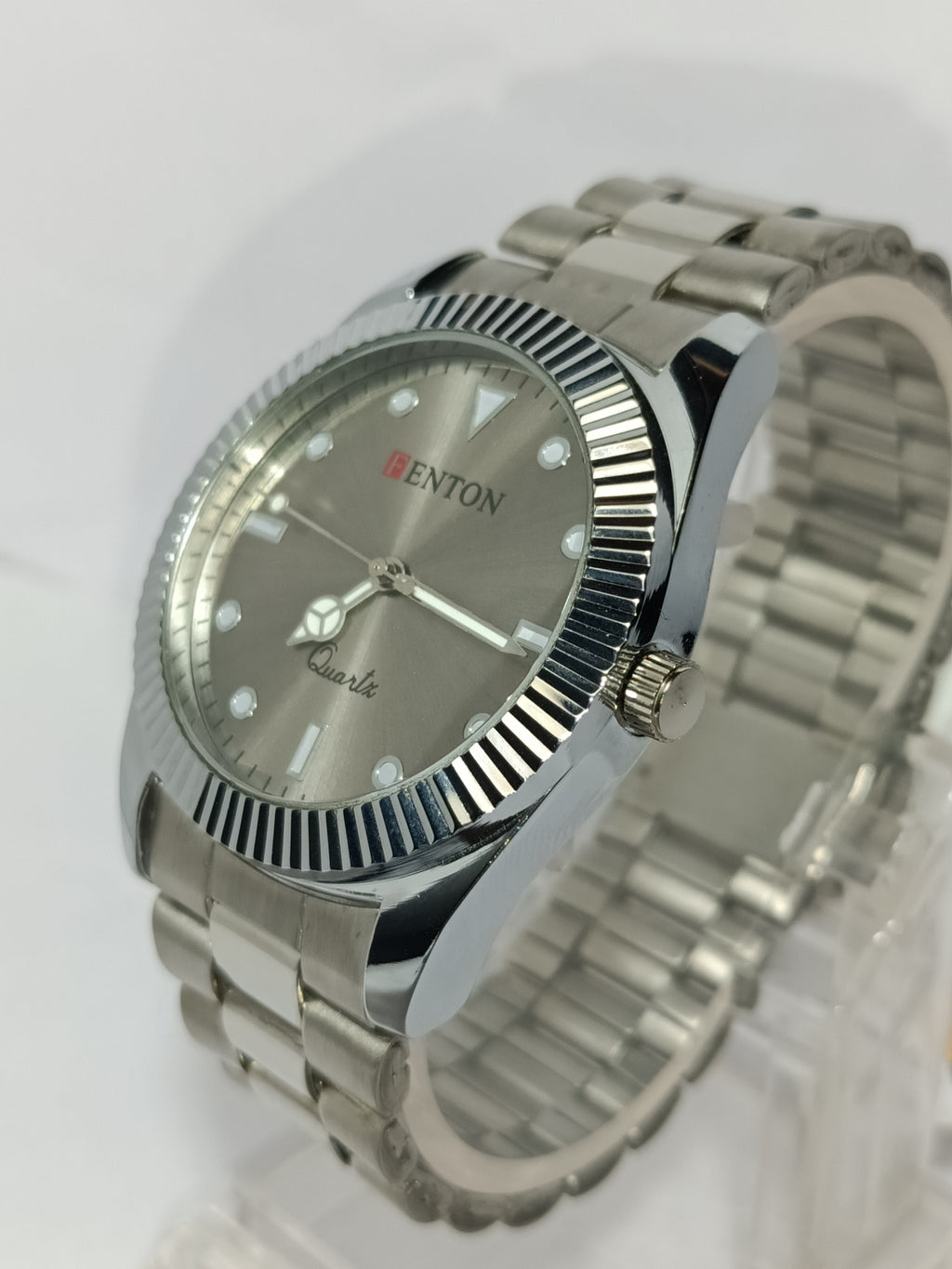 Stainless Steel Men's Watch With Grey Dial Analog Watch - For Men Premium Bracelet Watch for Men/Boys Analog Watch - For Men Fenton-84