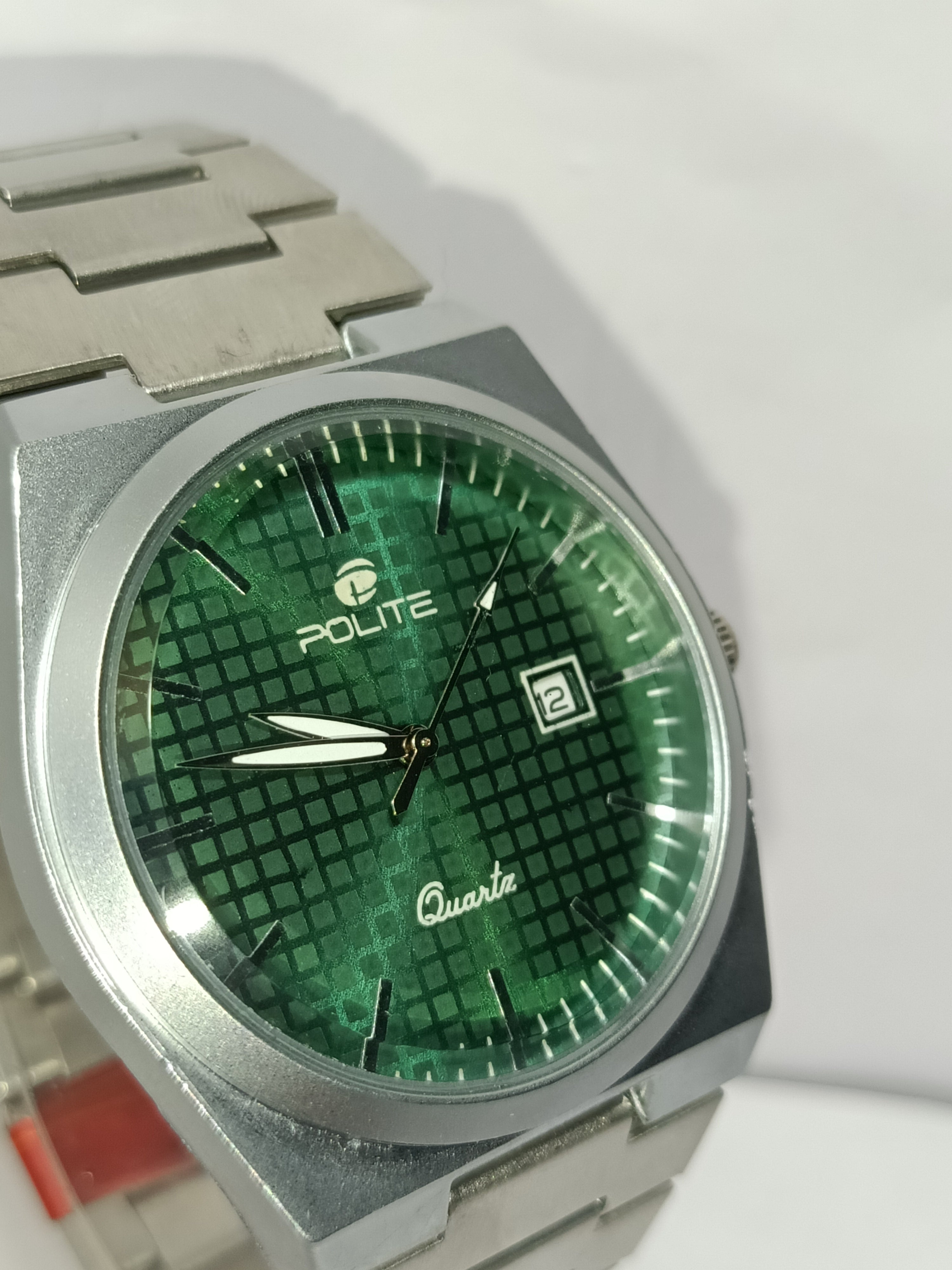 SWADESI STUFF Stainless Steel Date Display Mens Wrist Analogue Watch (Blue), Dial-Color:Multicolour, Band Color:Silver