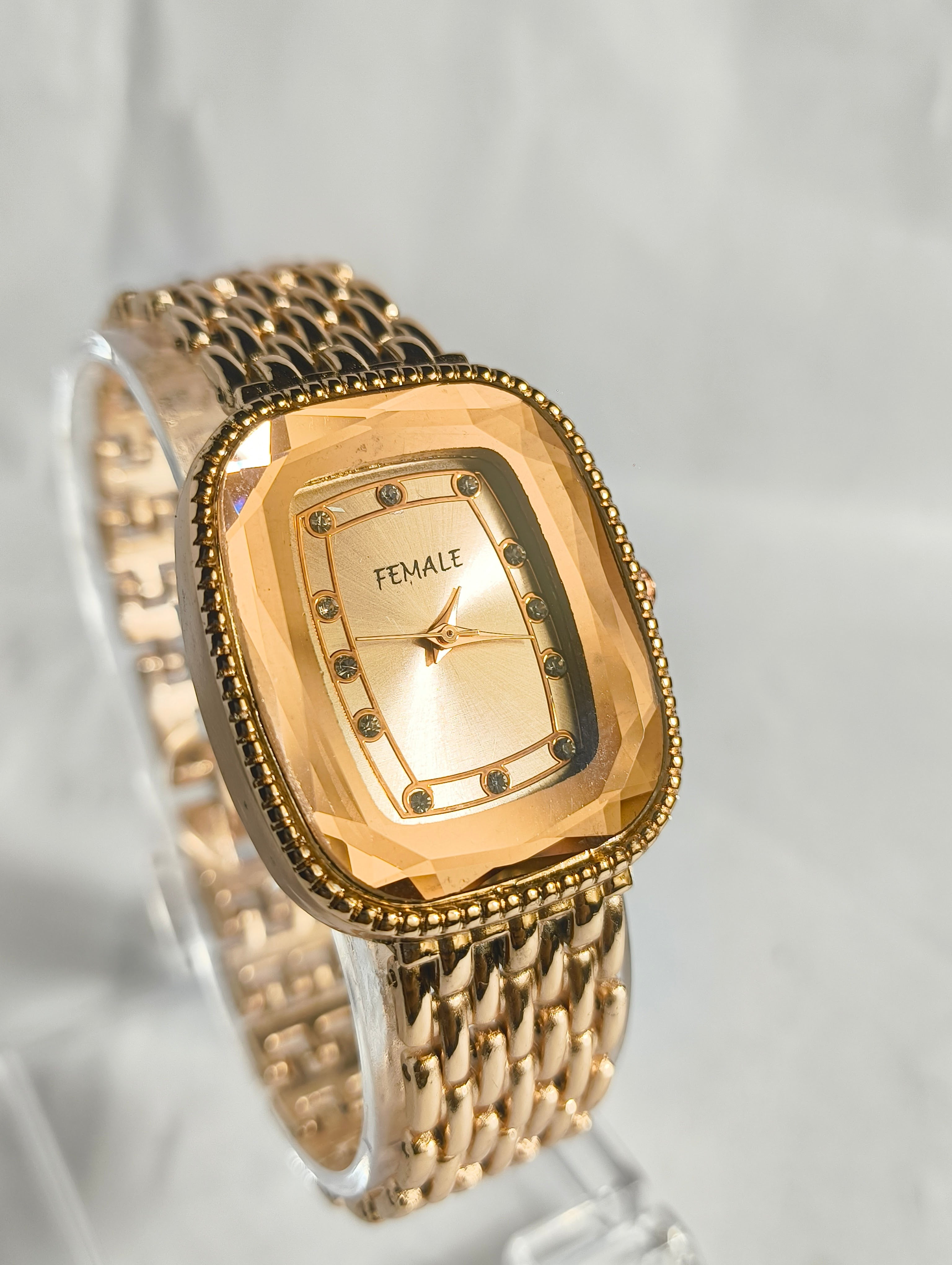 Partywear Rose Gold Analog Watch For Women