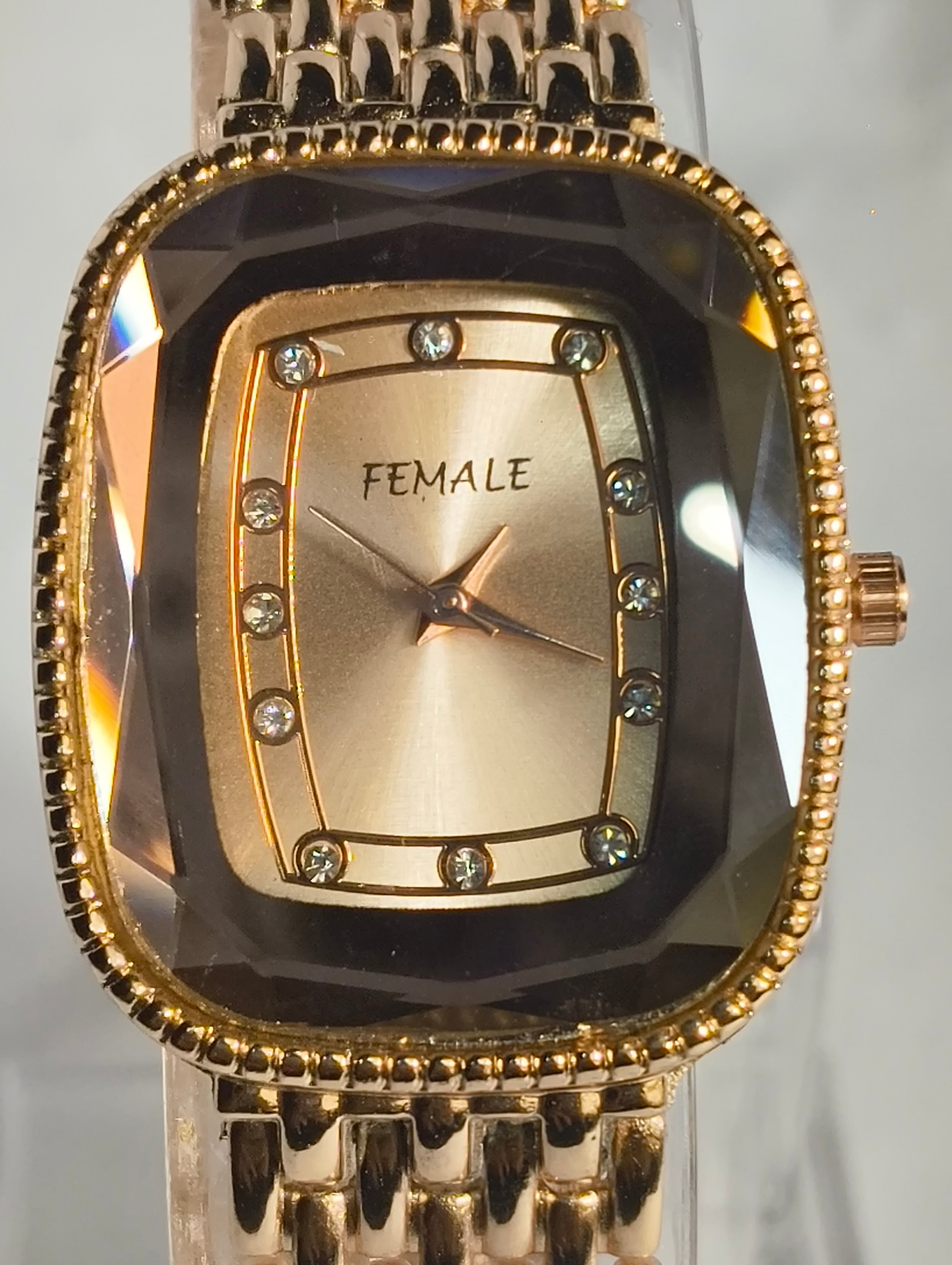 Partywear Rose Gold Analog Watch For Women