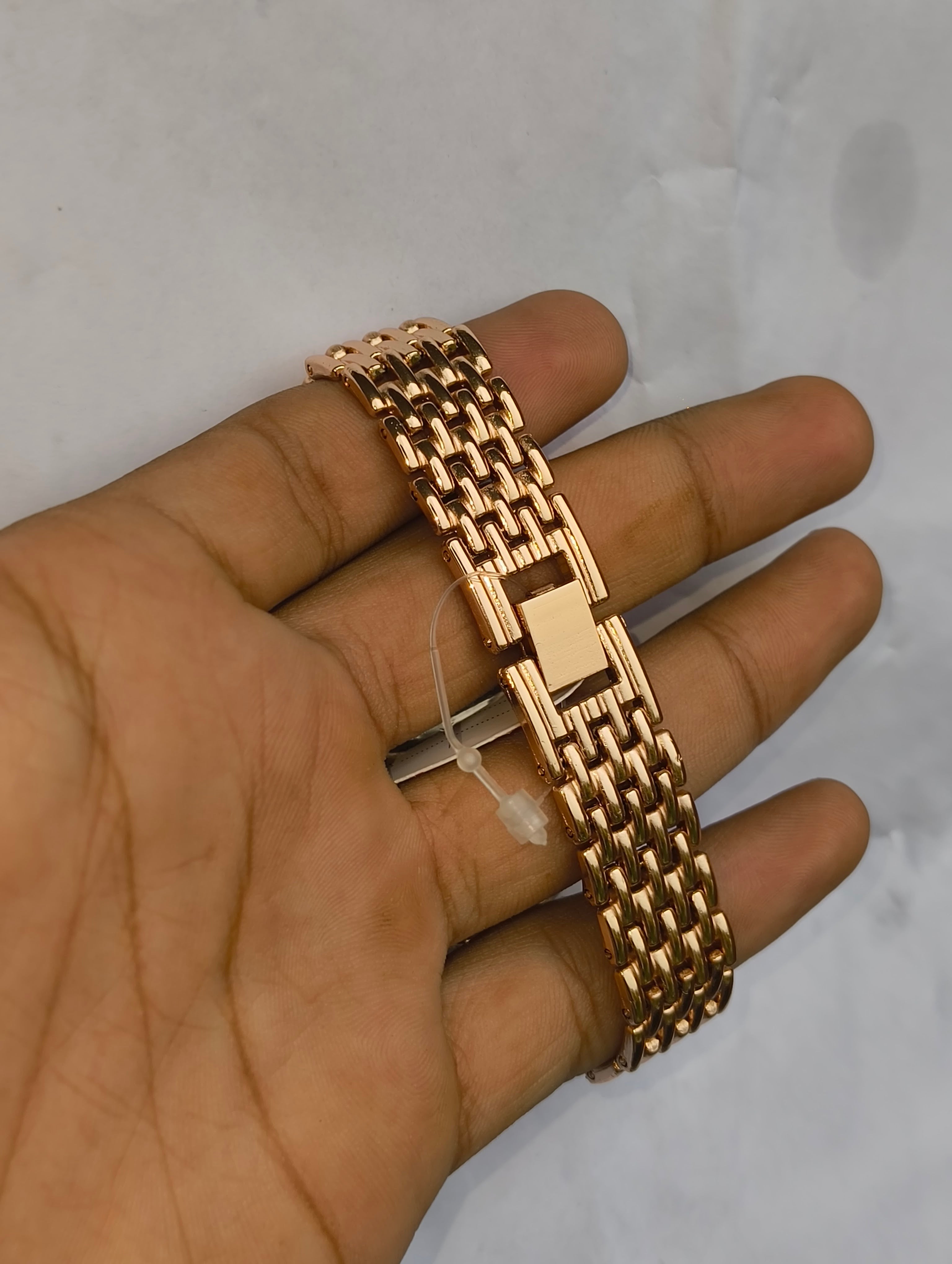Partywear Rose Gold Analog Watch For Women
