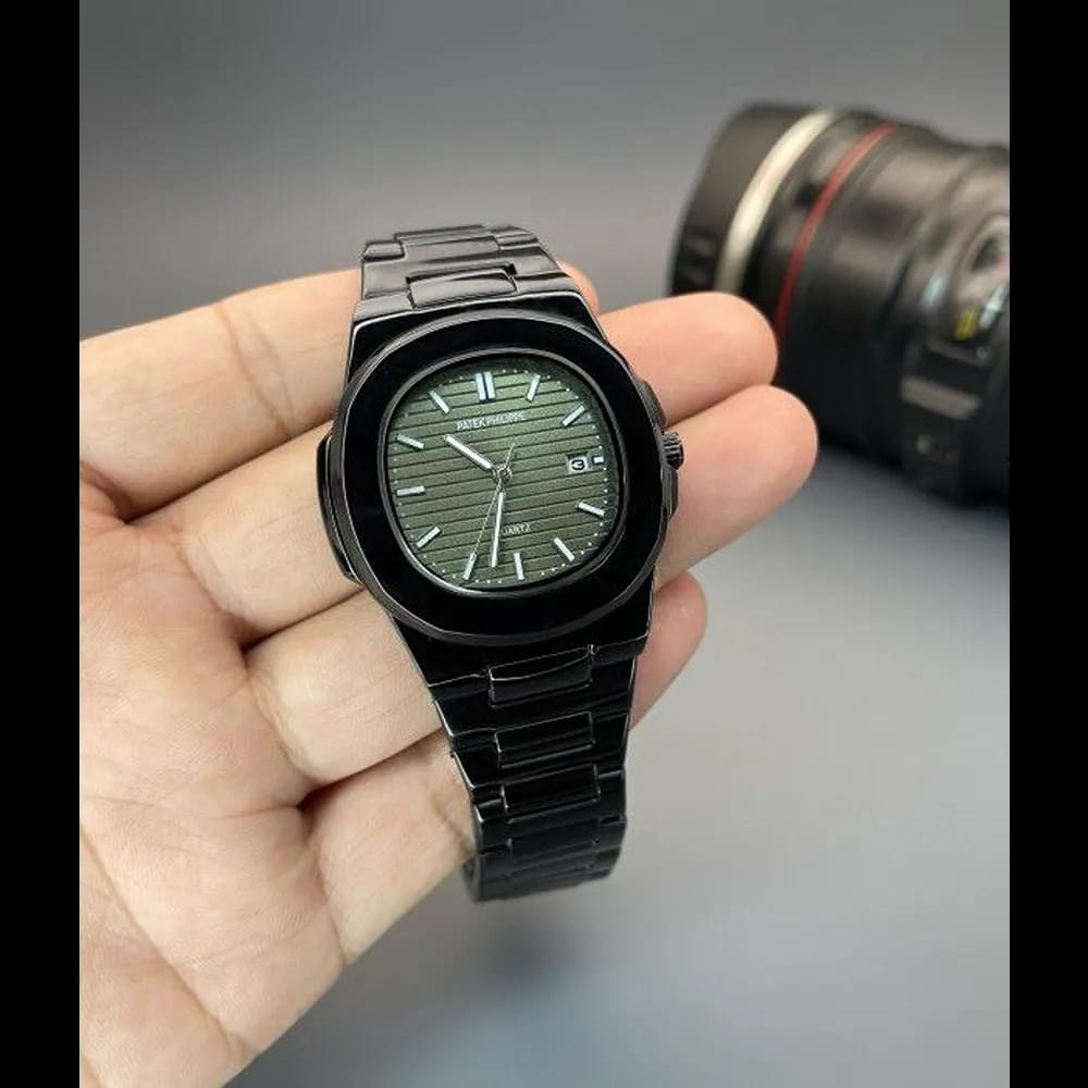 Black Patek Philippe Luxury Mens Wrist Watches