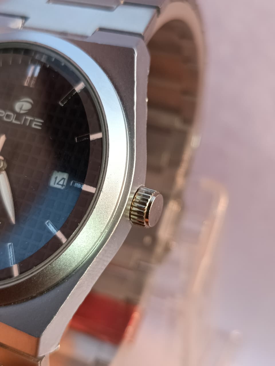 Dsales Men's Analog Day Date Functioning Stainless Steel Chain Watch for Men