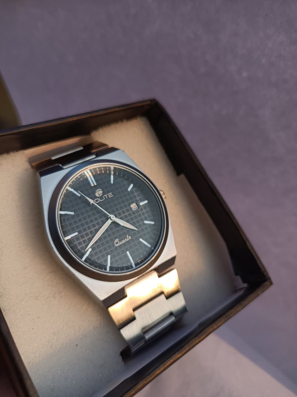 Dsales Men's Analog Day Date Functioning Stainless Steel Chain Watch for Men