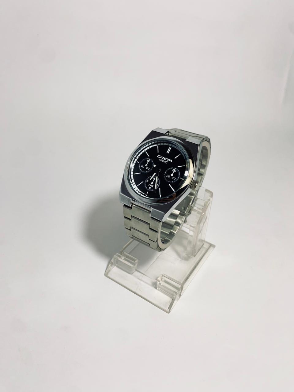 ORSGA TITON Analog Business Casual Stainless Steel Strap Decorative Subdials Watch for Men, Stylish Waterproof Wrist Watch