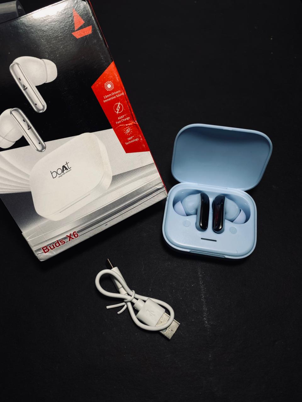 boAt Airdopes 280 ANC, Active Noise Cancellation(~32dB), 60Hrs Battery, 13mm Drivers, 4Mics ENx, Fast Charge, IPX5, v5.3 Bluetooth Earbuds, TWS Ear Buds Wireless Earphones with mic (Mint Blue)