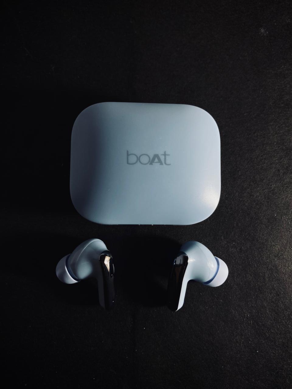 boAt Airdopes 280 ANC, Active Noise Cancellation(~32dB), 60Hrs Battery, 13mm Drivers, 4Mics ENx, Fast Charge, IPX5, v5.3 Bluetooth Earbuds, TWS Ear Buds Wireless Earphones with mic (Mint Blue)
