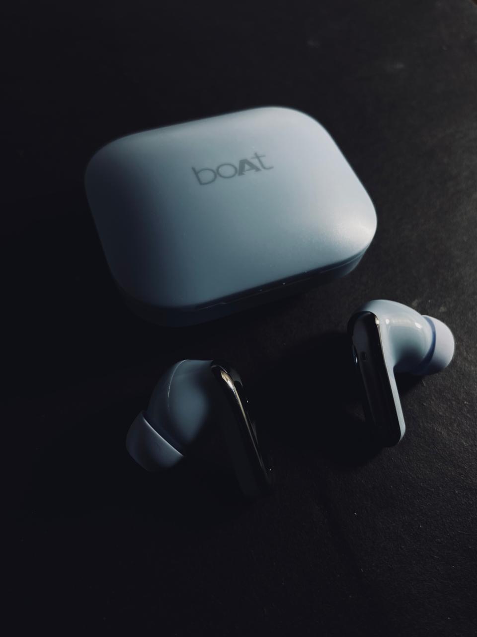 boAt Airdopes 280 ANC, Active Noise Cancellation(~32dB), 60Hrs Battery, 13mm Drivers, 4Mics ENx, Fast Charge, IPX5, v5.3 Bluetooth Earbuds, TWS Ear Buds Wireless Earphones with mic (Mint Blue)