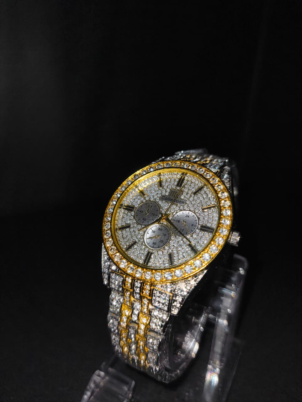 GOLD AND SILVER  MEN'S WATCH